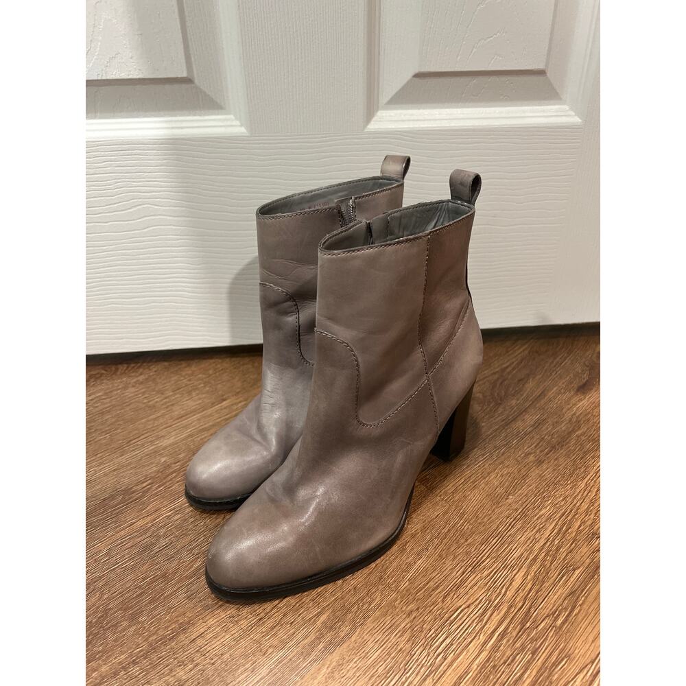 Cole Haan Women's Livingston Boot Grey Leather Women's Size 8
